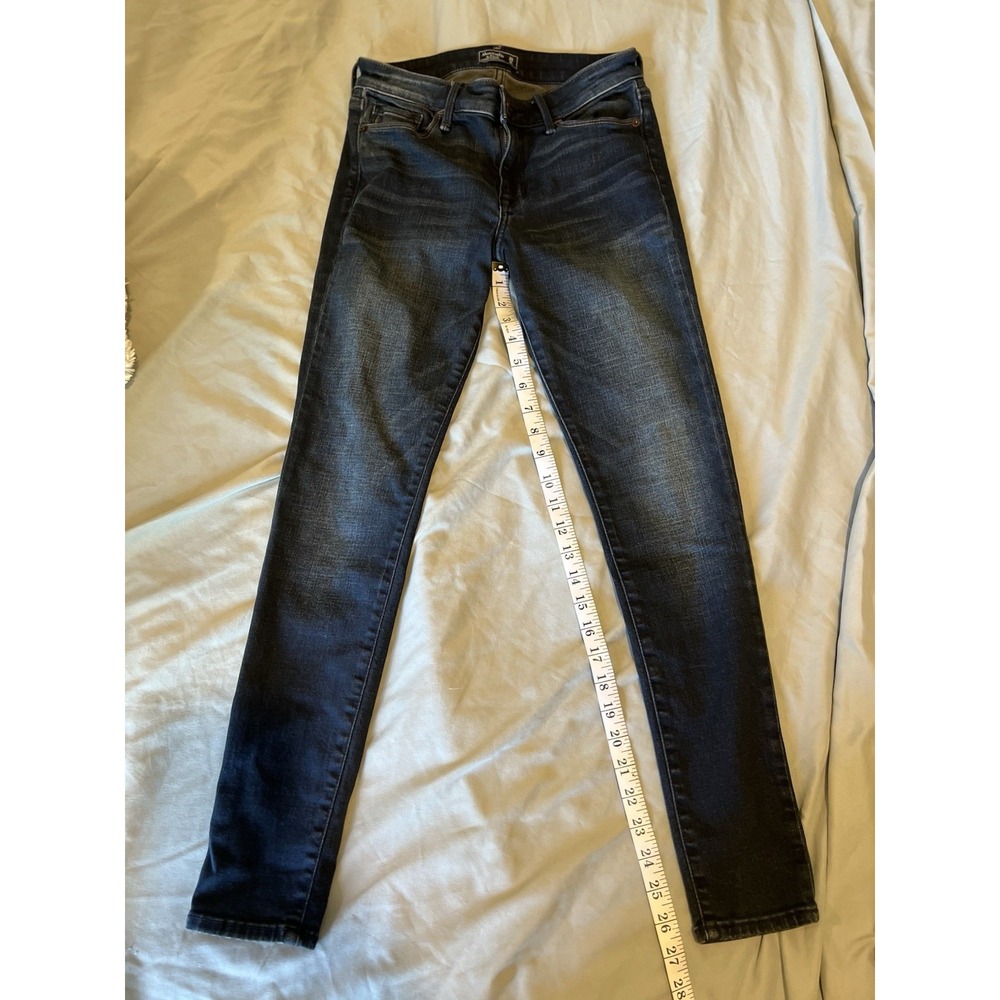 Abercrombie And Fitch Women's Blue Jeans Size 25 Harper Super‎ Skinny